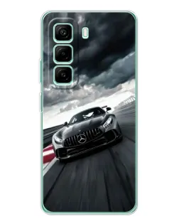 Чехол для Infinix Hot 50 Pro Plus с картинкой «Гоночный Mercedes AMG»