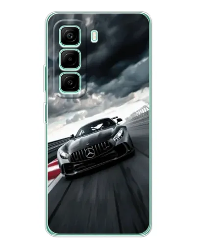 Чехол для Infinix Hot 50 Pro Plus с картинкой «Гоночный Mercedes AMG»
