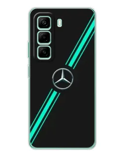 Чехол для Infinix Hot 50 Pro Plus с картинкой «Спортивные линии Mercedes»