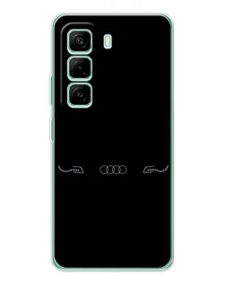 Чехол для Infinix Hot 50 Pro Plus с картинкой «Audi — световой подпись» Чехол для Infinix Hot 50 Pro Plus с картинкой «Audi — световой подпись»