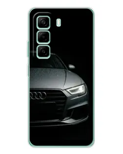 Чехол для Infinix Hot 50 Pro Plus с картинкой «Audi — детализация кузова» Чехол для Infinix Hot 50 Pro Plus с картинкой «Audi — детализация кузова»