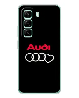 Чехол для Infinix Hot 50 Pro Plus с картинкой «Логотип Audi Heart» Чехол для Infinix Hot 50 Pro Plus с картинкой «Логотип Audi Heart»