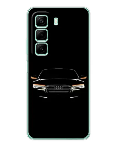 Чехол для Infinix Hot 50 Pro Plus с картинкой «Audi — ночной контур»