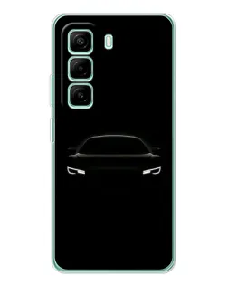 Чехол для Infinix Hot 50 Pro Plus с картинкой «Взгляд Audi в темноте»