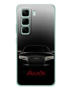 Чехол для Infinix Hot 50 Pro Plus с картинкой «Audi — градиентный контур»