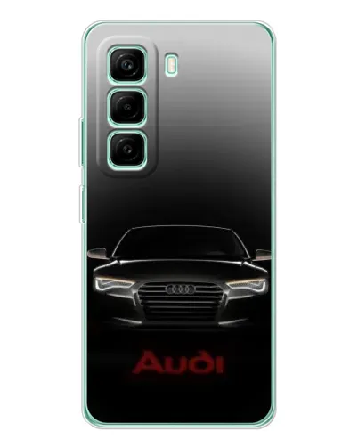 Чехол для Infinix Hot 50 Pro Plus с картинкой «Audi — градиентный контур»