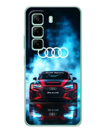 Чехол для Infinix Hot 50 Pro Plus с картинкой «Audi Sport — неон»