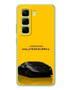Чехол для Infinix Hot 50 Pro Plus с картинкой «Lamborghini Huracan черный»