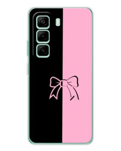Чехол для Infinix Hot 50 Pro Plus с картинкой «Половинки банта»