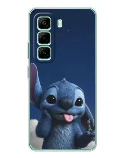 Чехол для Infinix Hot 50 Pro Plus с картинкой «Стич в облаках»