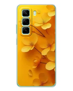 Чехол для Infinix Hot 50 Pro Plus с картинкой «Золотые лепестки»