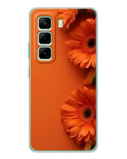 Чехол для Infinix Hot 50 Pro Plus с картинкой «Оранжевые герберы»