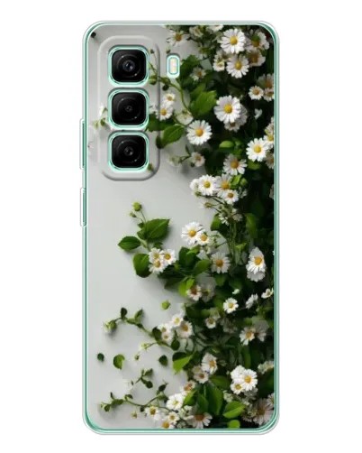 Чехол для Infinix Hot 50 Pro Plus с картинкой «Ветка мелких белых цветов» Чехол для Infinix Hot 50 Pro Plus с картинкой «Ветка мелких белых цветов»