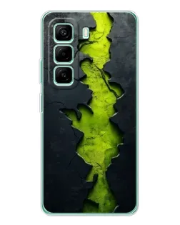 Чохол для Infinix Hot 50 Pro Plus з картинкою «Салатовий розлом скелі» Чохол для Infinix Hot 50 Pro Plus з картинкою «Салатовий розлом скелі»