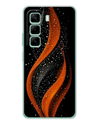Чехол для Infinix Hot 50 Pro Plus с картинкой «Огненная звездная волна»