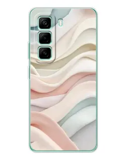 Чехол для Infinix Hot 50 Pro Plus с картинкой «Пастельные нежные волны»