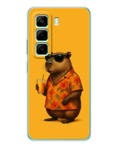 Чехол для Infinix Hot 50 Pro Plus с картинкой «Капибара на отдыхе» Чехол для Infinix Hot 50 Pro Plus с картинкой «Капибара на отдыхе»