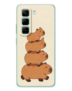 Чехол для Infinix Hot 50 Pro Plus с картинкой «Башня из капибар»