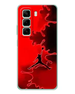 Чехол для Infinix Hot 50 Pro с картинкой «Jordan Red Smoke»