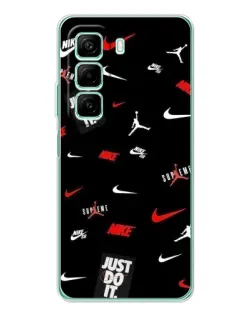 Чехол для Infinix Hot 50 Pro с картинкой «Nike Mix Pattern»