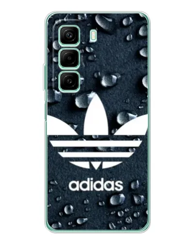 Чехол для Infinix Hot 50 Pro с картинкой «Adidas Trefoil Blue» Чехол для Infinix Hot 50 Pro с картинкой «Adidas Trefoil Blue»