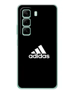 Чехол для Infinix Hot 50 Pro с картинкой «Черная классика Adidas»