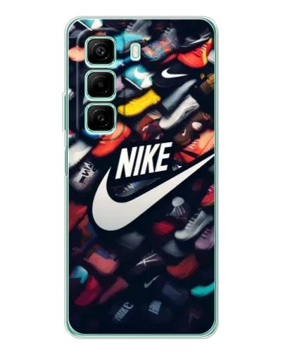 Чехол для Infinix Hot 50 Pro с картинкой «Коллекция кроссовок Nike» Чехол для Infinix Hot 50 Pro с картинкой «Коллекция кроссовок Nike»