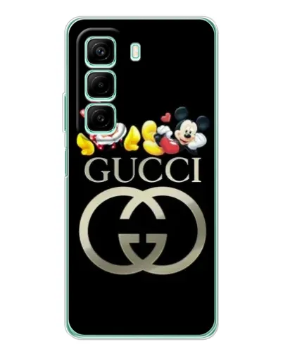Чехол для Infinix Hot 50 Pro с картинкой «Gucci — герои Disney»