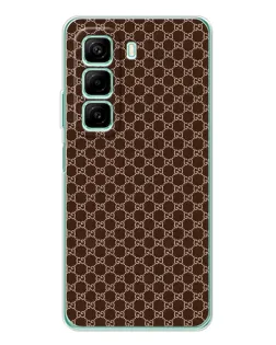 Чехол для Infinix Hot 50 Pro с картинкой «Gucci — шоколадная сетка»