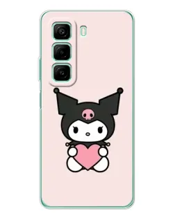 Чохол для Infinix Hot 50 Pro з картинкою «Kuromi та серце» Чохол для Infinix Hot 50 Pro з картинкою «Kuromi та серце»