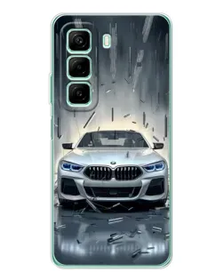 Чехол для Infinix Hot 50 Pro с картинкой «BMW в свете фар»