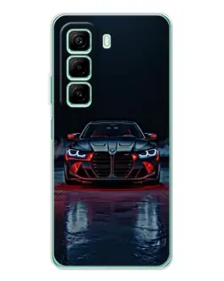 Чехол для Infinix Hot 50 Pro с картинкой «BMW на мокрой дороге»