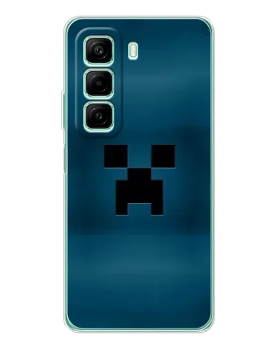 Чехол для Infinix Hot 50 Pro с картинкой «Крипер текстура»