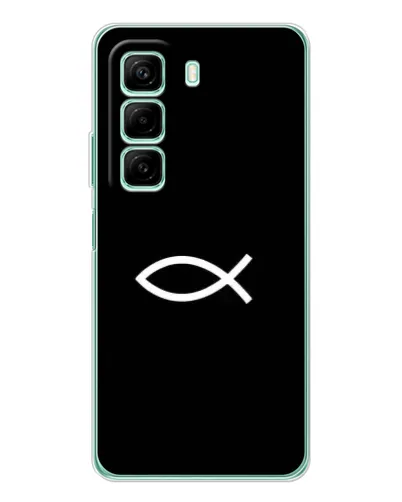 Чехол для Infinix Hot 50 Pro с картинкой «Символ рыбы Jesus» Чехол для Infinix Hot 50 Pro с картинкой «Символ рыбы Jesus»