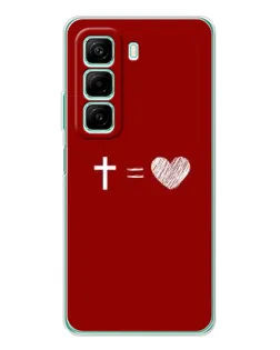Чехол для Infinix Hot 50 Pro с картинкой «Уравнение любви»