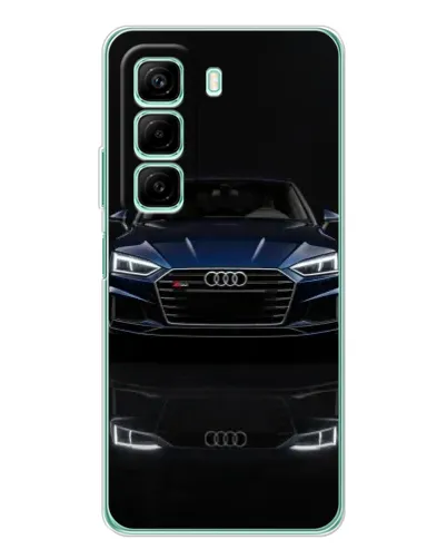 Чехол для Infinix Hot 50 Pro с картинкой «Audi — ночное отражение» Чехол для Infinix Hot 50 Pro с картинкой «Audi — ночное отражение»