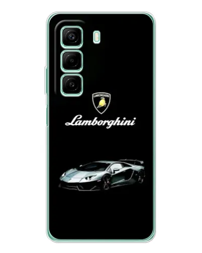 Чехол для Infinix Hot 50 Pro с картинкой «Логотип Lamborghini классика»