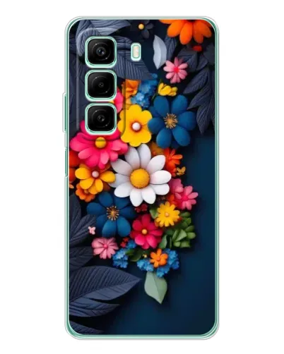 Чехол для Infinix Hot 50 Pro с картинкой «Цветочная феерия»