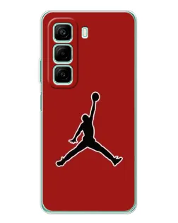 Чехол для Infinix Hot 50 с картинкой «Jordan Red Back»