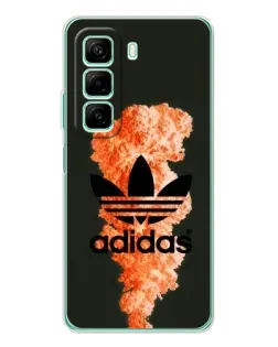 Чехол для Infinix Hot 50 с картинкой «Оранжевый дым Adidas» Чехол для Infinix Hot 50 с картинкой «Оранжевый дым Adidas»