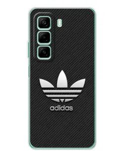 Чехол для Infinix Hot 50 с картинкой «Adidas Карбоновая текстура»