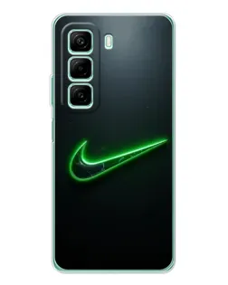 Чохол для Infinix Hot 50 з картинкою «Неоновий контур Nike» Чохол для Infinix Hot 50 з картинкою «Неоновий контур Nike»
