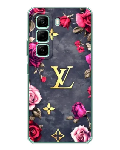 Чехол для Infinix Hot 50 с картинкой «Цветочный Louis Vuitton»