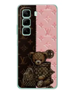 Чехол для Infinix Hot 50 с картинкой «Мишка в стиле LV»