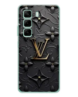 Чехол для Infinix Hot 50 с картинкой «Кожаная текстура LV»
