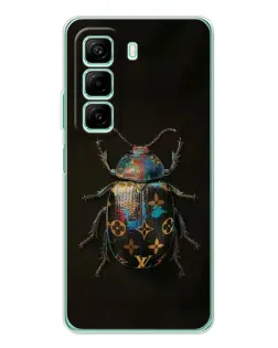 Чехол для Infinix Hot 50 с картинкой «LV — мраморный принт»