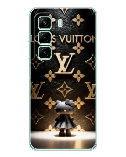 Чехол для Infinix Hot 50 с картинкой «Монограмма с фигурой»
