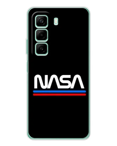 Чехол для Infinix Hot 50 с картинкой «NASA — классика Red Blue» Чехол для Infinix Hot 50 с картинкой «NASA — классика Red Blue»