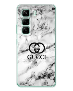 Чехол для Infinix Hot 50 с картинкой «Gucci — мраморный шик»