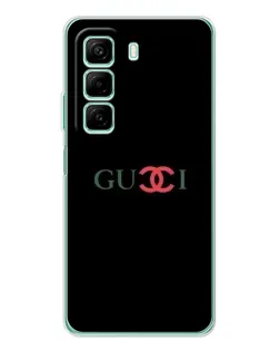 Чехол для Infinix Hot 50 с картинкой «Gucci — красный градиент»